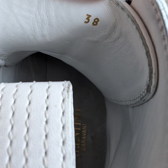 Valentino Garavani White VLogo Signature Ankle Combat Boots, size EU 38/ US 8 - Picture 7 of 10